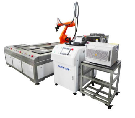 Accurate PLC Control IPG Robot Laser Welding Machine Three Position